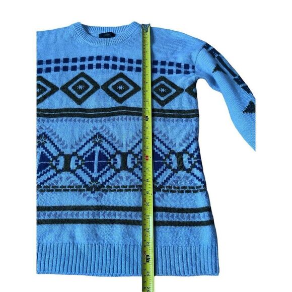 J. Crew Abstract Fair Isle Sweater size S Wool Blend - Picture 6 of 9